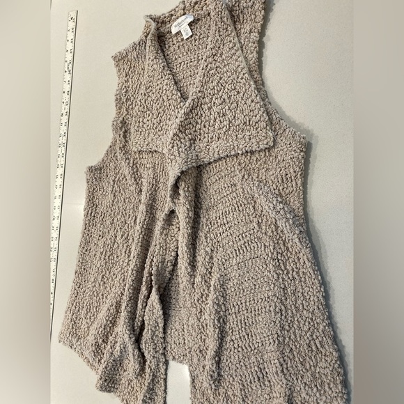 MOTHERHOOD maternity yarn vest/cardigan very cozy L/some pulls/wear - Picture 6 of 13